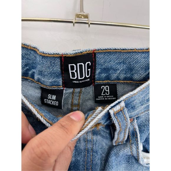 URBAN OUTFITTERS BDG Slim Stacked Jeans Size 29 - Picture 5 of 10
